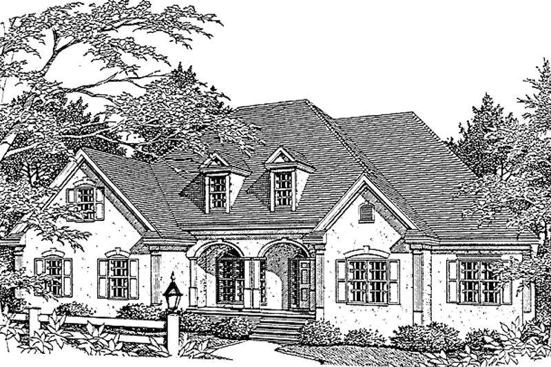 Home Plan - Adobe / Southwestern Exterior - Front Elevation Plan #10-289