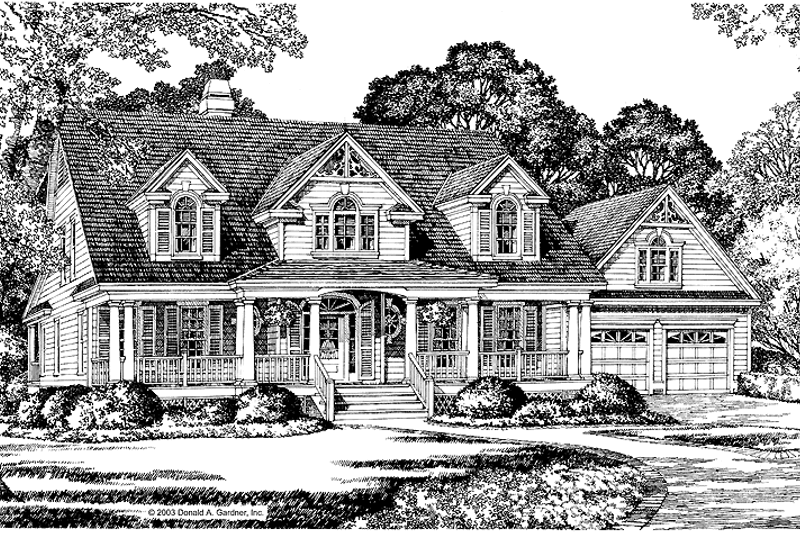 Dream House Plan - Victorian Exterior - Front Elevation Plan #929-98