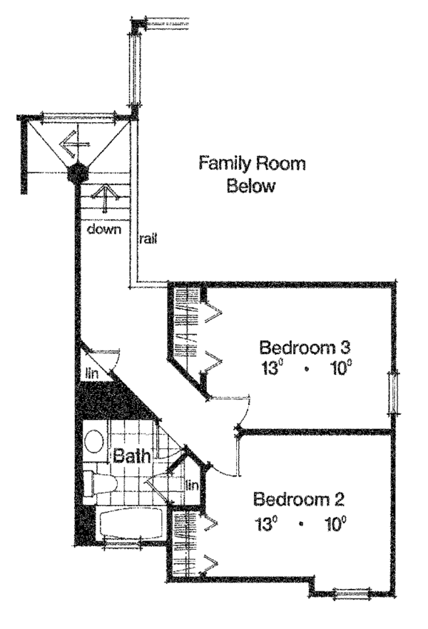 Home Plan - Mediterranean Floor Plan - Upper Floor Plan #417-776