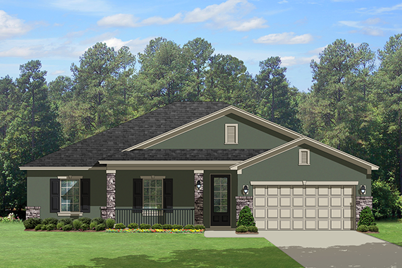 Architectural House Design - Traditional Exterior - Front Elevation Plan #1058-118