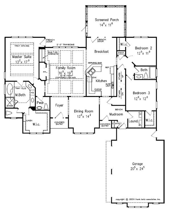 Architectural House Design - Country Floor Plan - Main Floor Plan #927-304