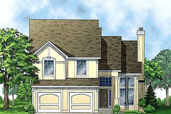 Exterior - Front Elevation for Traditional House Plan #67-103 - 3 bed, 2.5 bath