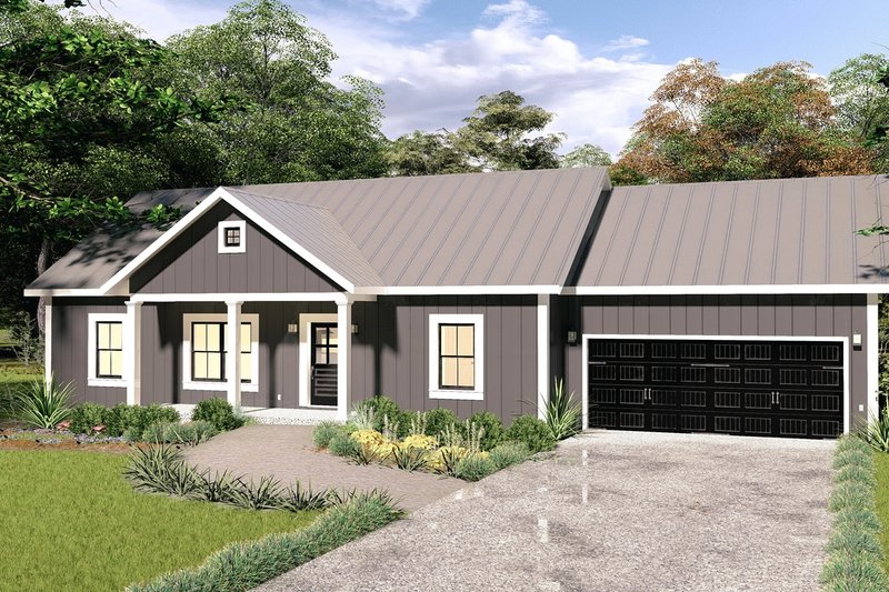 Dream House Plan - Farmhouse Exterior - Front Elevation Plan #44-280