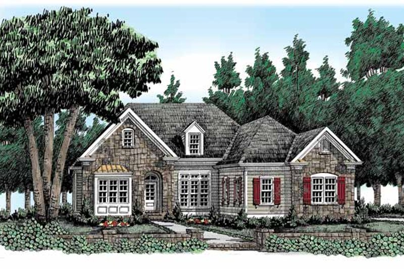 Home Plan - Country Exterior - Front Elevation Plan #927-315
