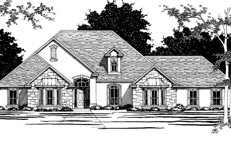 Dream House Plan - Country Exterior - Front Elevation Plan #472-377