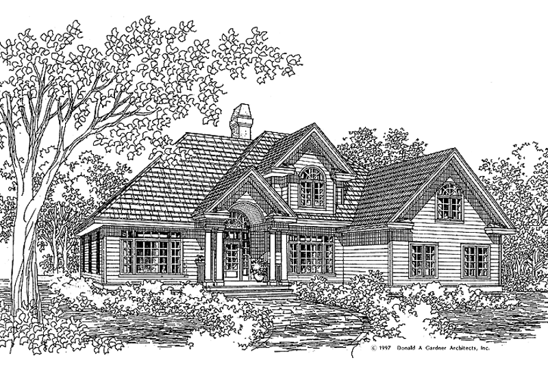 House Plan Design - Traditional Exterior - Front Elevation Plan #929-364