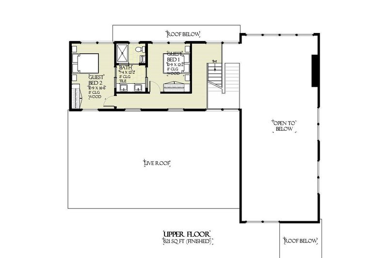 House Plan Design - Floor Plan - Upper Floor for Modern House Plan #901-151 - 4 bed, 3.5 bath
