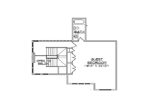 Home Plan - Craftsman Floor Plan - Upper Floor Plan #5-466