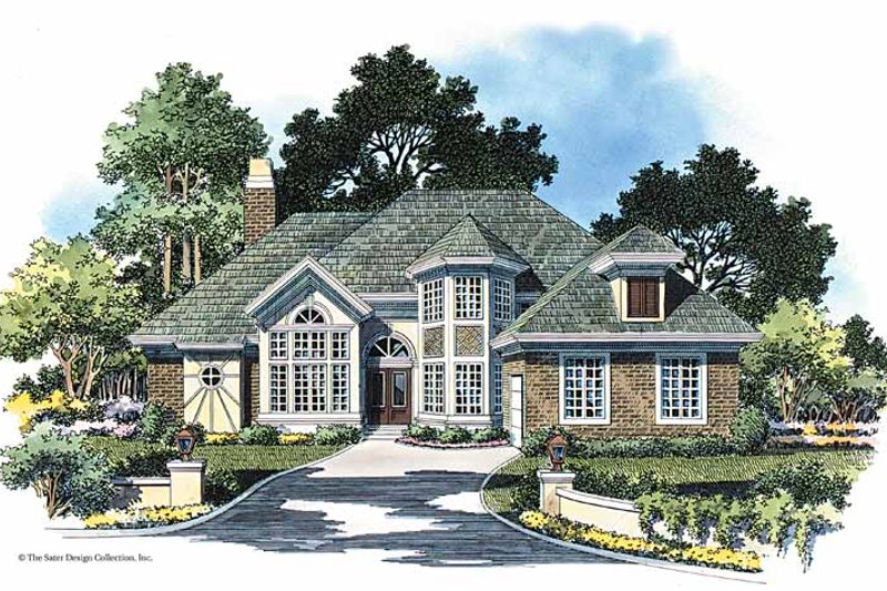 Dream House Plan - European Exterior - Front Elevation Plan #930-345