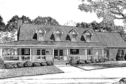 Contemporary Style House Plan - 3 Beds 2.5 Baths 1860 Sq/Ft Plan #17-2774 