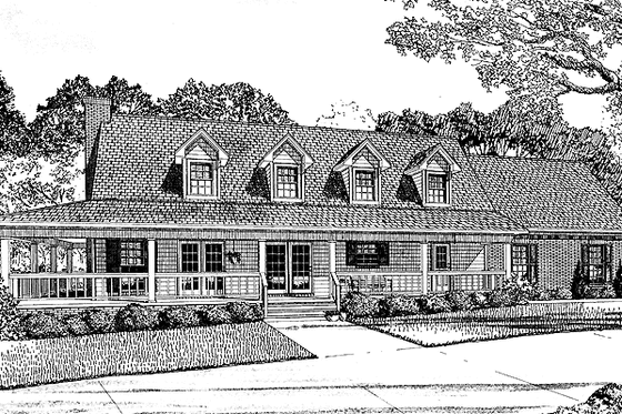Exterior - Front Elevation 3 for Contemporary House Plan #17-2774 - 3 bed, 2.5 bath