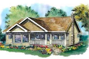 Traditional Exterior - Front Elevation Plan #18-324