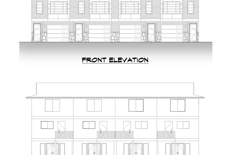 Dream House Plan - Exterior - Front Elevation 3 for Contemporary House Plan #1066-218 - 8 bed, 8.5 bath