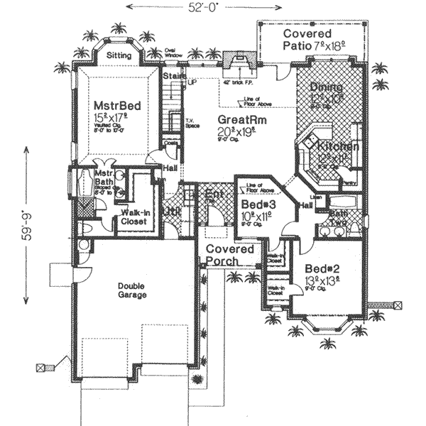 European Floor Plan - Main Floor Plan #310-429
