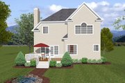 European Style House Plan - 3 Beds 2.5 Baths 1834 Sq/Ft Plan #56-556 Exterior 