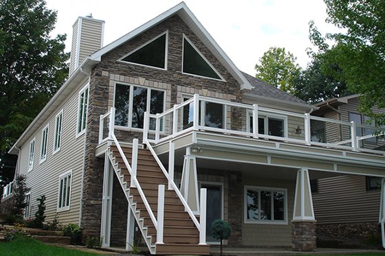 Exterior - Rear Elevation 3 for Craftsman House Plan #1064-7 - 4 bed, 3 bath