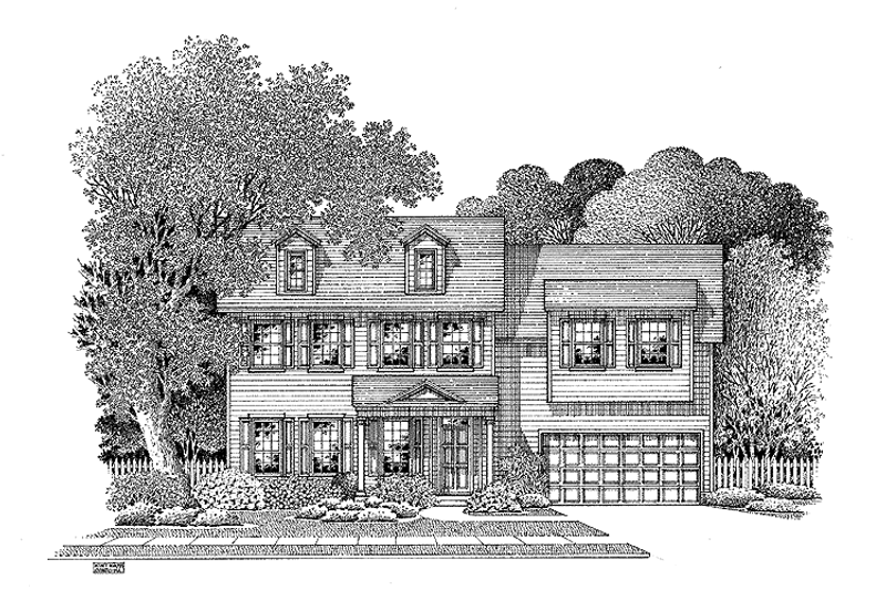 House Design - Colonial Exterior - Front Elevation Plan #999-67