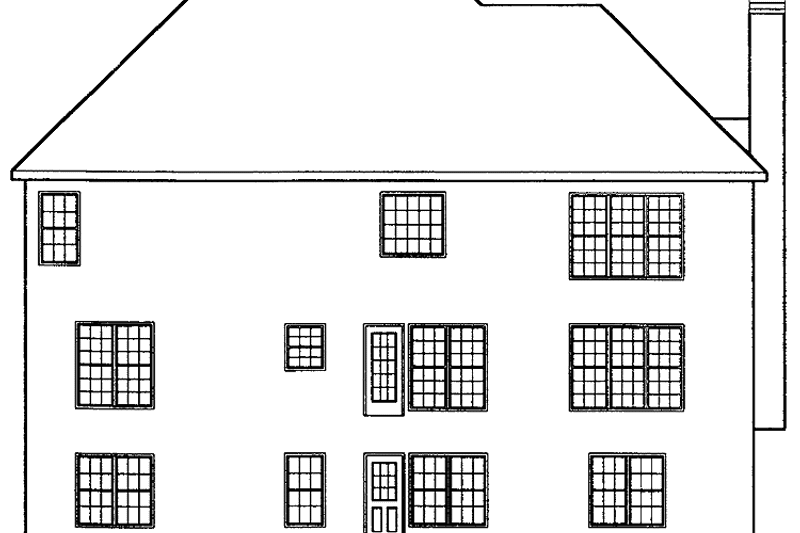 Home Plan - Exterior - Rear Elevation for Mediterranean House Plan #927-71 - 5 bed, 4 bath