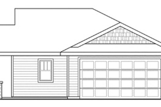 Exterior - Other Elevation 1 for Traditional House Plan #124-851 - 3 bed, 2 bath