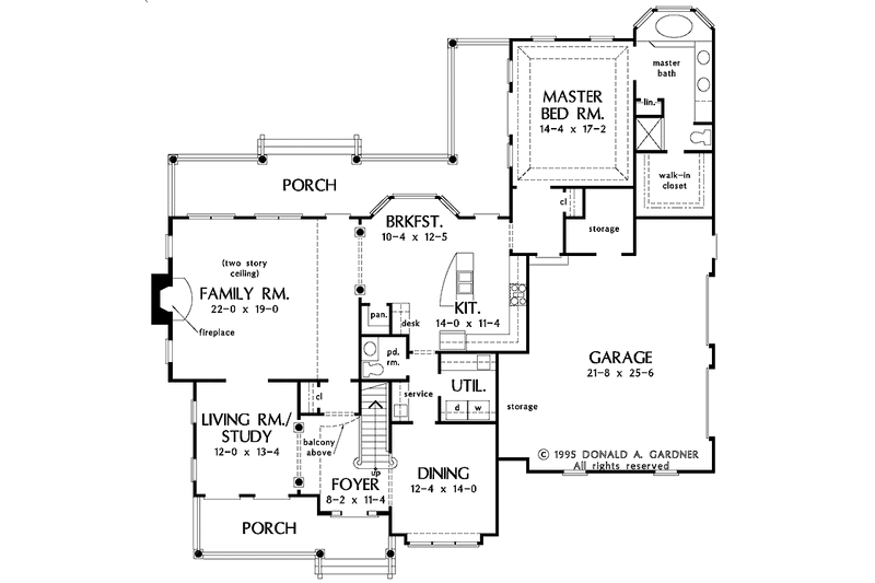 Dream House Plan - Floor Plan - Main Floor for Country House Plan #929-492 - 4 bed, 2.5 bath