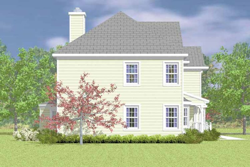 Home Plan - Exterior - Other Elevation 3 for Country House Plan #72-1100 - 3 bed, 2.5 bath