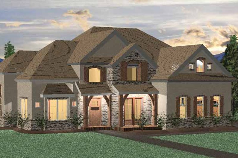Home Plan - Country Exterior - Front Elevation Plan #937-9