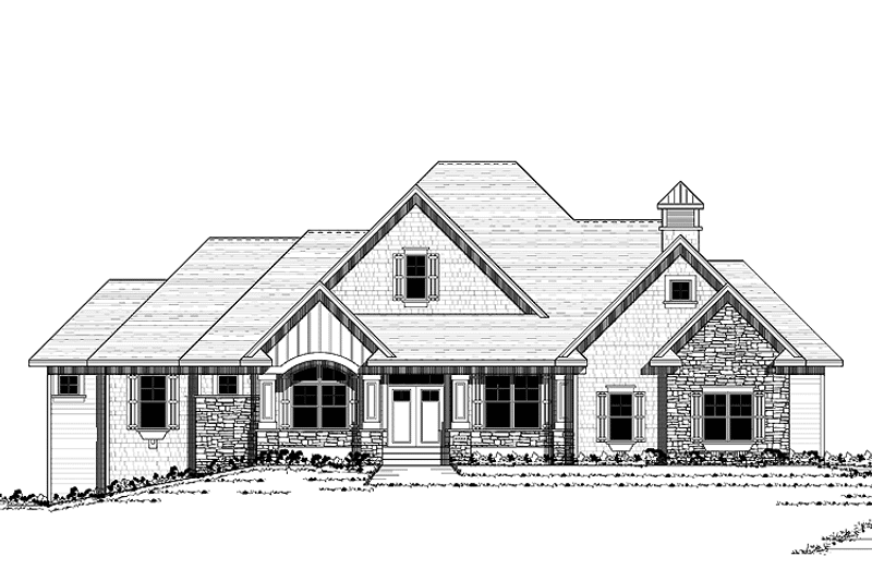 Home Plan - Exterior - Front Elevation 3 for Traditional House Plan #51-680 - 4 bed, 3.5 bath