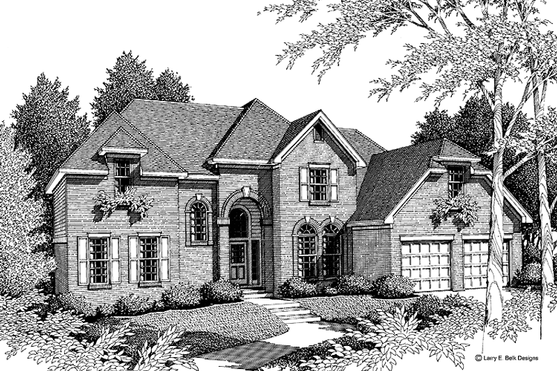 Dream House Plan - Exterior - Front Elevation 3 for Traditional House Plan #952-87 - 4 bed, 2.5 bath