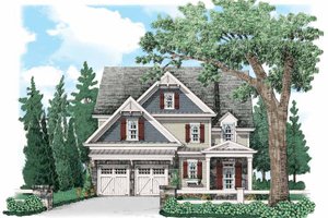 Country Exterior - Front Elevation Plan #927-536