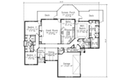 European Style House Plan - 3 Beds 3 Baths 2848 Sq/Ft Plan #52-227 