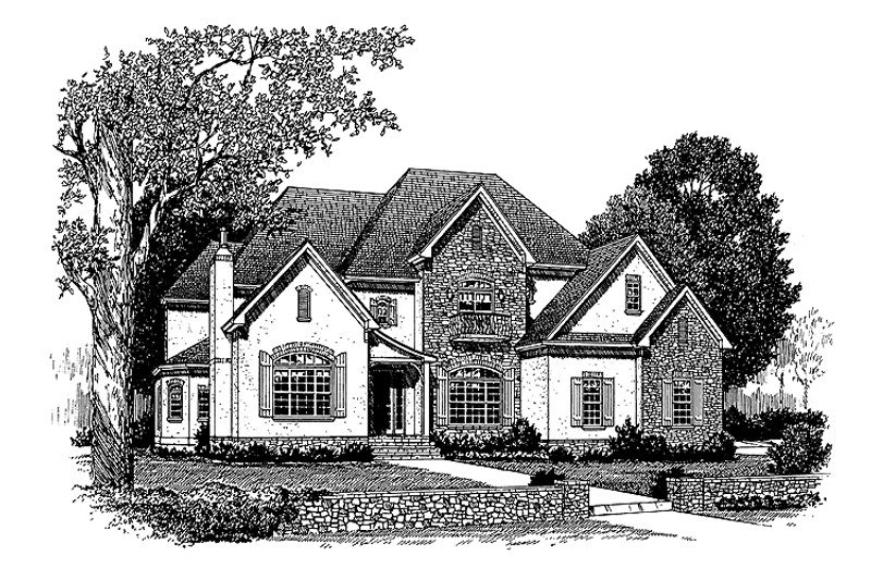 Dream House Plan - Exterior - Front Elevation 3 for Country House Plan #453-249 - 4 bed, 3.5 bath