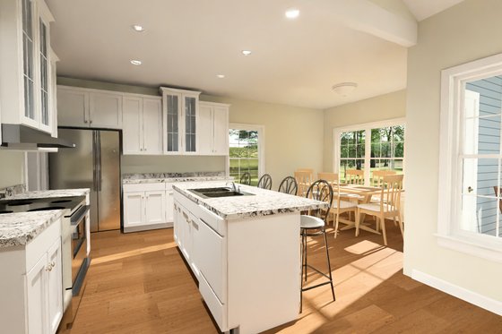 Interior - Kitchen 1 for Cottage House Plan #513-2424 - 4 bed, 3 bath