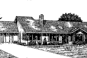 Ranch Exterior - Front Elevation Plan #60-765
