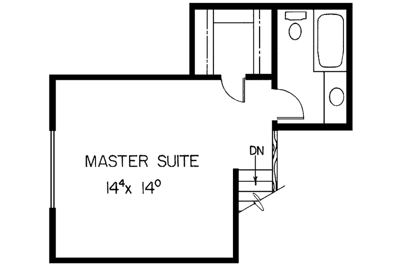 Dream House Plan - Floor Plan - Upper Floor for Craftsman House Plan #60-905 - 3 bed, 2 bath
