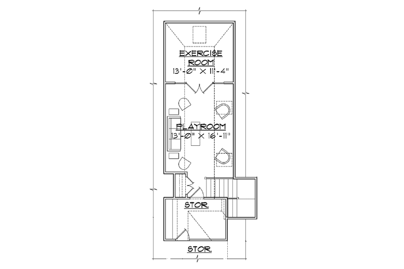 Architectural House Design - Floor Plan - Upper Floor for Colonial House Plan #1054-6 - 3 bed, 3.5 bath