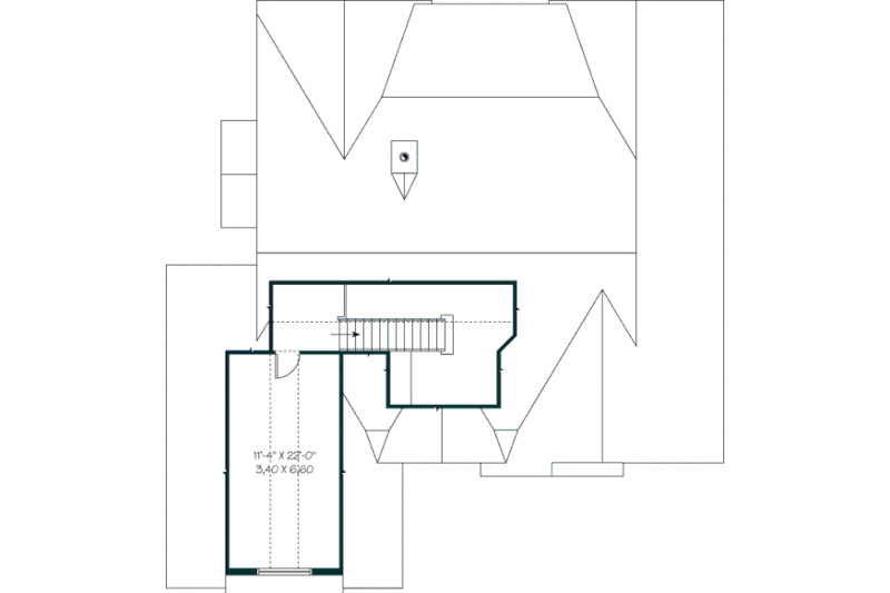 Architectural House Design - Floor Plan - Other Floor for Mediterranean House Plan #23-2213 - 3 bed, 2 bath