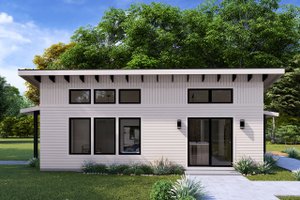 Exterior - Other Elevation for Modern House Plan #1105-1 - 1 bed, 1 bath