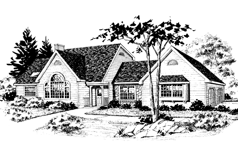 Home Plan - Exterior - Front Elevation 3 for Traditional House Plan #314-249 - 3 bed, 2.5 bath