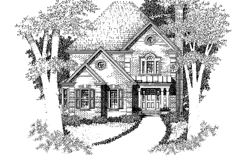 Home Plan - Colonial Exterior - Front Elevation Plan #129-167
