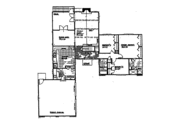 Contemporary Style House Plan - 3 Beds 2 Baths 1686 Sq/Ft Plan #30-332 Floor 