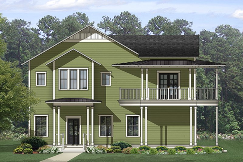 Home Plan - Exterior - Front Elevation 3 for Country House Plan #1058-149 - 4 bed, 4.5 bath