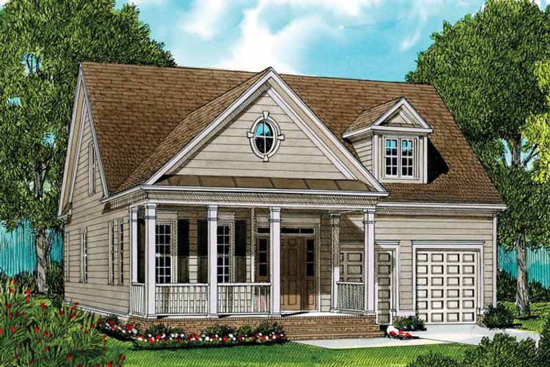 Home Plan - Exterior - Front Elevation 3 for Country House Plan #413-898 - 3 bed, 2.5 bath