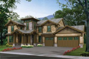 Craftsman Exterior - Front Elevation Plan #132-319