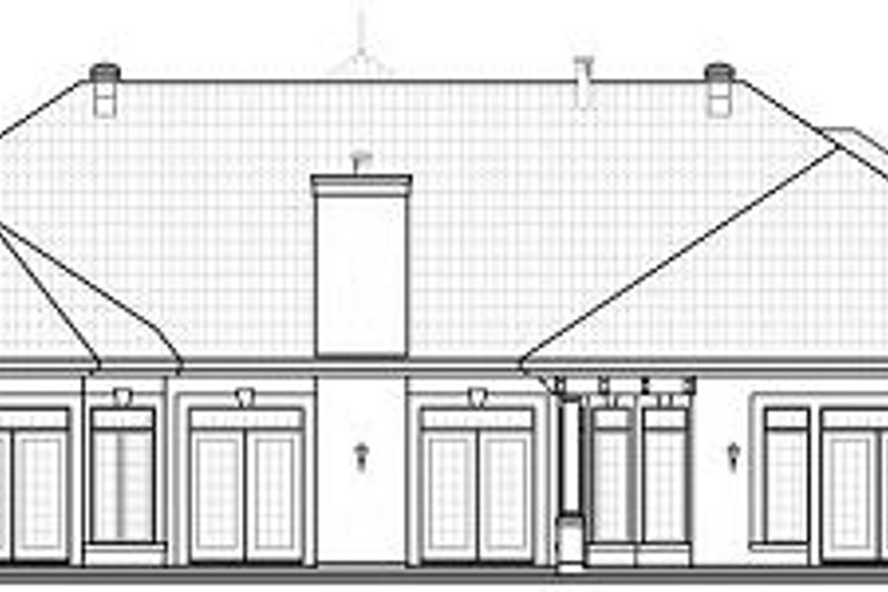 Dream House Plan - Exterior - Rear Elevation for Mediterranean House Plan #23-788 - 4 bed, 2.5 bath