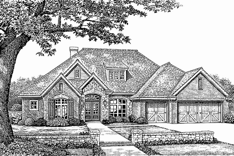 Dream House Plan - Country Exterior - Front Elevation Plan #310-1149
