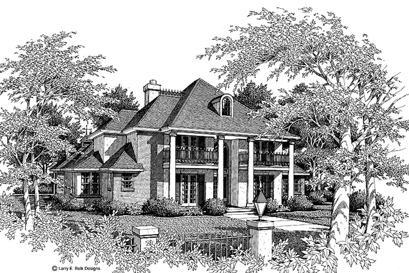Home Plan - Classical Exterior - Front Elevation Plan #952-72