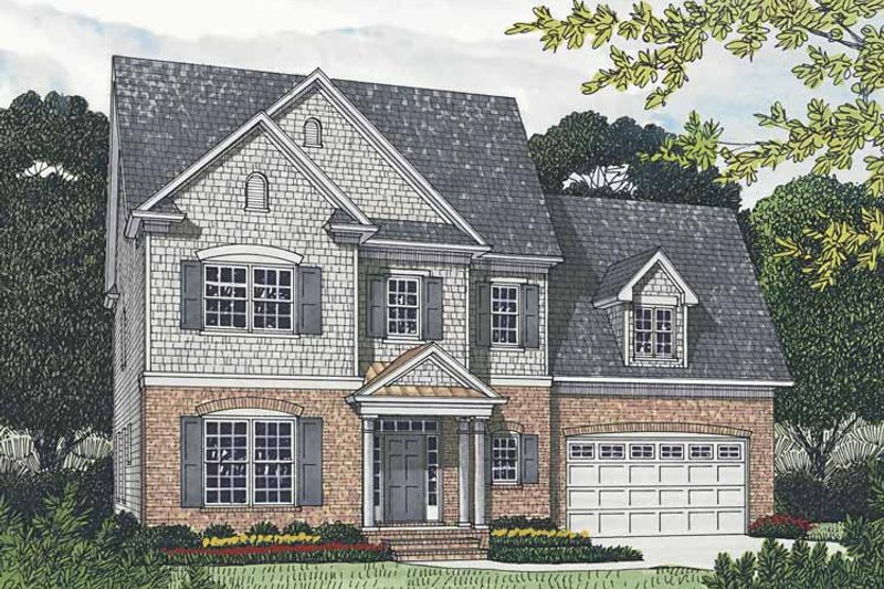 Home Plan - Exterior - Front Elevation 3 for Traditional House Plan #453-540 - 5 bed, 3.5 bath