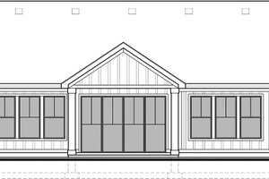 Exterior - Rear Elevation for Craftsman House Plan #1073-15 - 2 bed, 2 bath