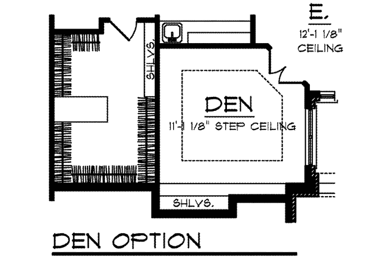Home Plan - Floor Plan - Other Floor for Traditional House Plan #70-822 - 2 bed, 2 bath