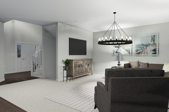 Interior - Family Room 1 for Craftsman House Plan #1060-57 - 4 bed, 2.5 bath